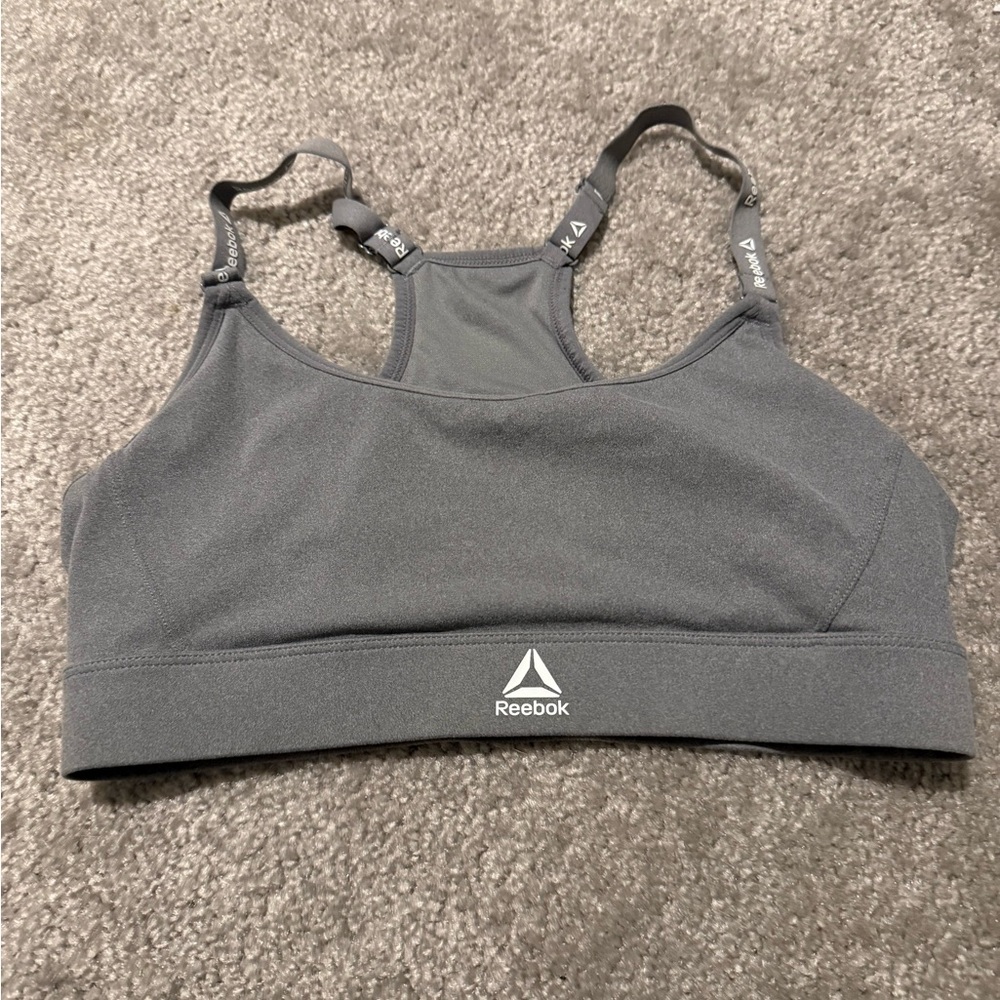 Reebok Charcoal Sports Bra